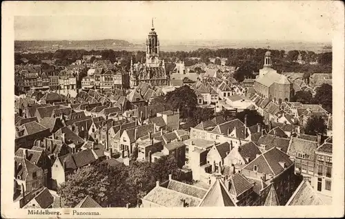 Ak Middelburg Zeeland Niederlande, Panorama