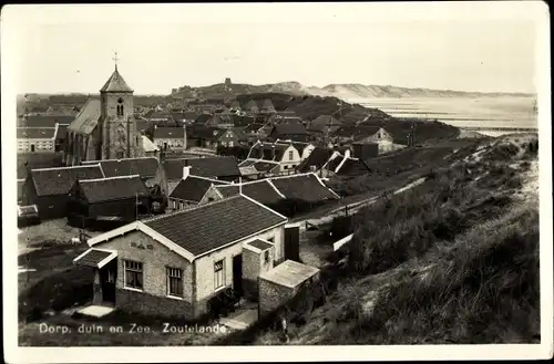 Ak Zoutelande Veere Zeeland Niederlande, Dorp, duin en Zee, Kirche