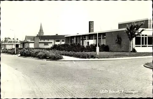 Ak Kruiningen Zeeland, ULO School