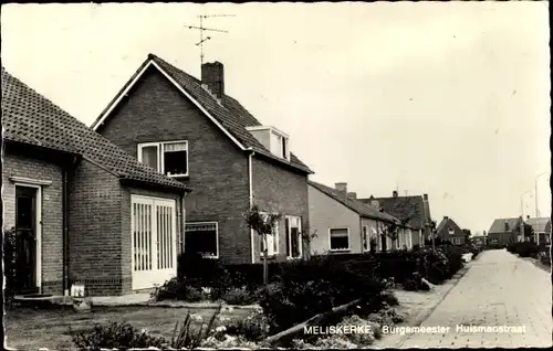 Ak Meliskerke Zeeland Niederlande, Burgemeester Huismanstraat