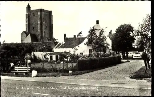 Ak Sint Anna ter Muiden Sluis Zeeland, Oud Burgemeesterswoning