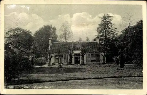 Ak Schuddebeurs Schouwen Duiveland Zeeland, Villa Zorgvlied