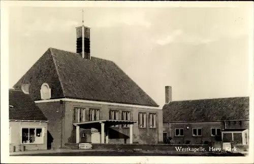 Ak Westkapelle Walcheren Zeeland, Herv. Kerk