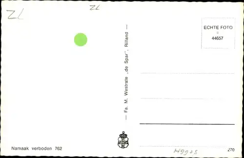 Ak Rilland Reimerswaal Zeeland Niederlande, Dorpshuis, Fahrräder