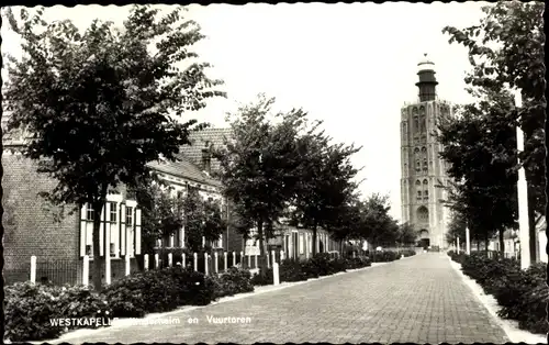 Ak Westkapelle Walcheren Zeeland, Vuurtoren