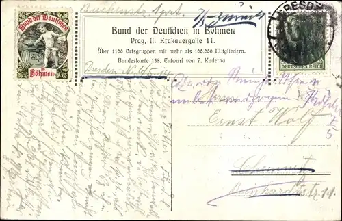 Künstler Ak Der Schenk von Limburg, Bund der Deutschen in Böhmen