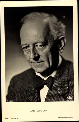 Ak Schauspieler Otto Gebühr, Portrait