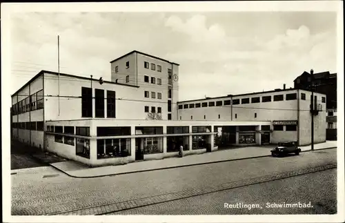 Ak Reutlingen in Württemberg, Schwimmbad