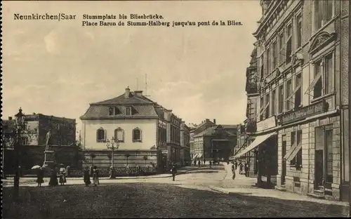 Ak Neunkirchen im Saarland, Stummplatz, Bliesbrücke