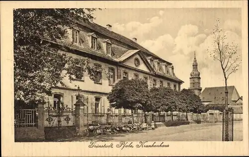 Ak Grünstadt in der Pfalz, Krankenhaus