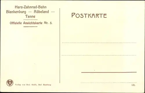 Ak Blankenburg am Harz, Bahnhof Braune Sumpf und Bielsteintunnel, Harz Zahnradbahn