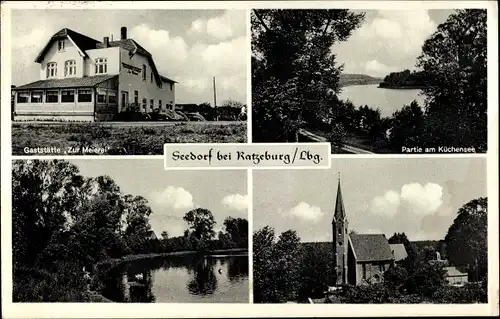 Ak Seedorf in Lauenburg, Gaststätte Zur Meierei, Küchensee