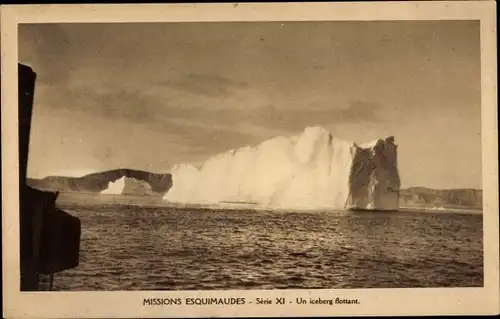 Ak Missions Esquimaudes, Un iceberg flottant