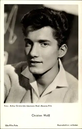 Ak Schauspieler Christian Wolff, Portrait