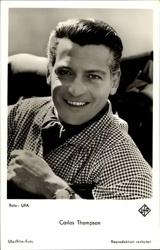 Ak Schauspieler Carlos Thompson, Portrait