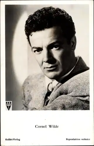 Ak Schauspieler Cornel Wilde, Portrait