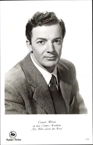 Ak Schauspieler Cornel Wilde, Portrait, Film Die Welt gehört der Frau