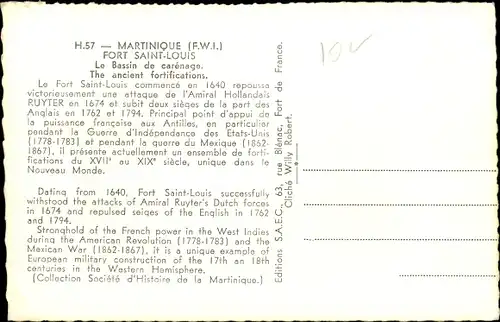 Ak Fort de France Martinique, Fort Saint Louis