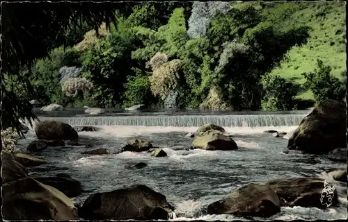 Ak Martinique, Gros Morne, Riviere Blanche