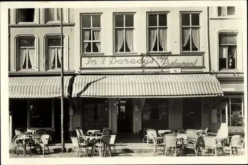 Ak 's Hertogenbosch Den Bosch Nordbrabant Niederlande, Cafe Restaurant In 't Paradijs, Markt 32