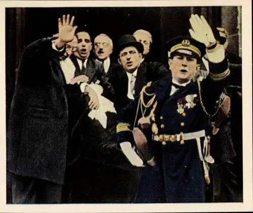Sammelbild Die Nachkriegszeit Nr. 189 Mai 1932 französ. Präsident Doumer ermordet