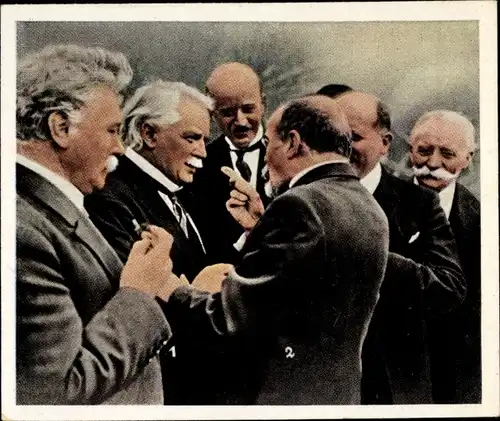 Sammelbild Nachkriegszeit 52, April 1922 Konferenz Genua, Vertrag von Rapallo, Lloyd George, Barthou