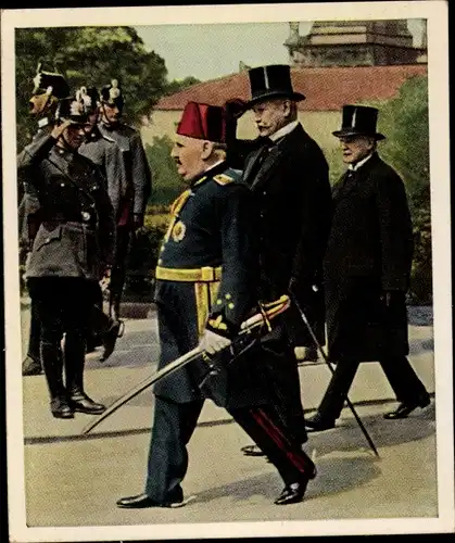 Sammelbild Nachkriegszeit Nr. 138 Juni 1929 ägyptischer König in Berlin, Reichspräsident Hindenburg