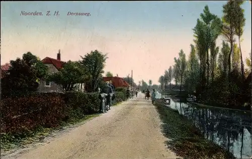 Ak Noorden Nieuwkoop Südholland, Dorpsweg