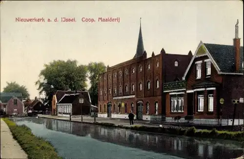 Ak Nieuwerkerk aan den IJssel Südholland, Coop. Maalderij