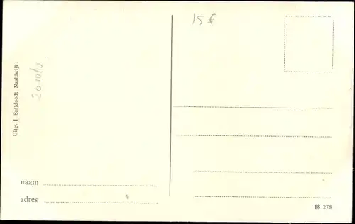 Ak Naaldwijk Südholland, R. K. Kerk met Jongensschool