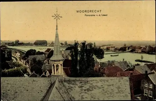 Ak Moordrecht Südholland Niederlande, Panorama v. d. IJssel