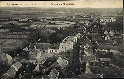 Ak Monster Südholland Niederlande, Panorama Choorstraat