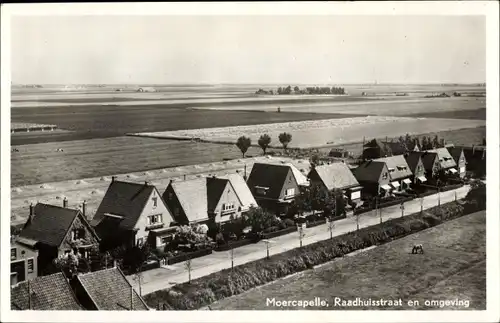 Ak Moercapelle Moerkapelle Südholland, Raadhuisstraat en omgeving