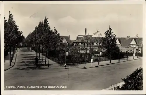 Ak Middelharnis Südholland, Burgemeester Boumanplein