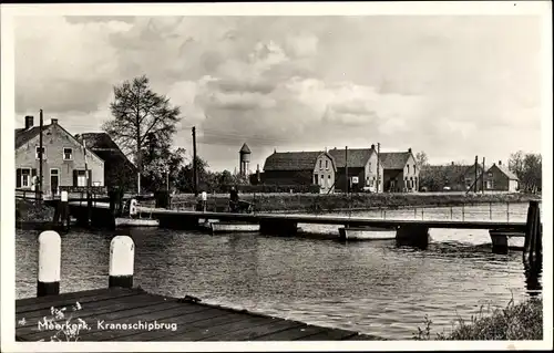 Ak Meerkerk Südholland, Kraneschipbrug