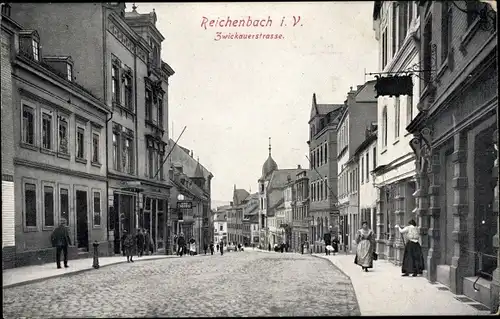 Ak Reichenbach im Vogtland, Zwickauerstraße