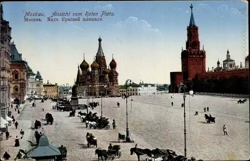 Ak Moskau Russland, Roter Platz