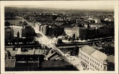 Foto Ak Hradec Králové Königgrätz Stadt, Teilansicht der Stadt