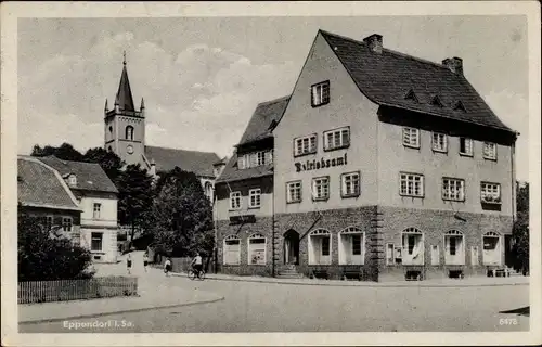 Ak Eppendorf in Sachsen, Betriebsamt, Kirche