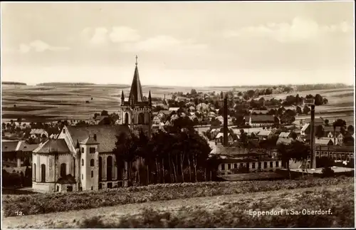 Ak Eppendorf in Sachsen, Oberdorf, Kirchturm