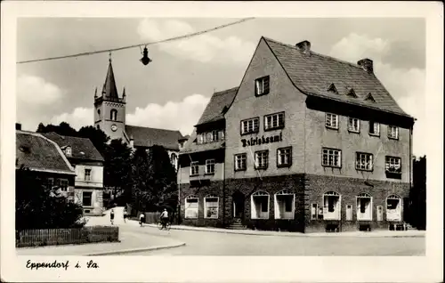 Ak Eppendorf in Sachsen, Betriebsamt, Kirchturm