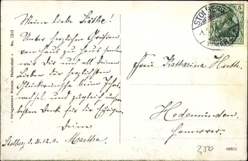 Ak Stolberg im Harz, Villenviertel