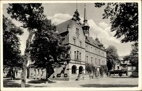 Ak Lützen im Burgenlandkreis, Rathaus, Außenansicht