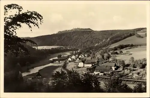 Ak Hennersdorf Augustusburg im Erzgebirge, Panorama