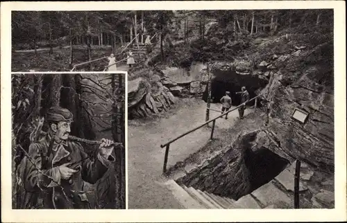 Ak Ehrenfriedersdorf im Erzgebirge, Stülpner Höhle