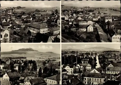 Ak Niederoderwitz Oderwitz in der Oberlausitz, Panorama, Teilansichten