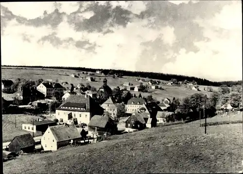 Ak Rübenau Marienberg im Erzgebirge Sachsen, Blick auf den Ort mit Umgebung