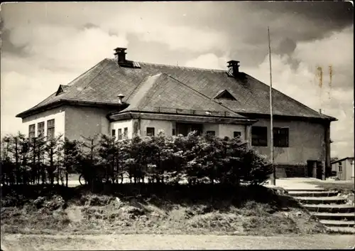 Ak Rübenau Marienberg im Erzgebirge Sachsen, Bergschule