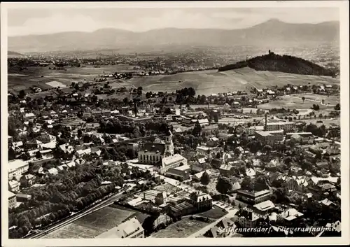 Ak Seifhennersdorf in der Oberlausitz Sachsen, Fliegeraufnahme