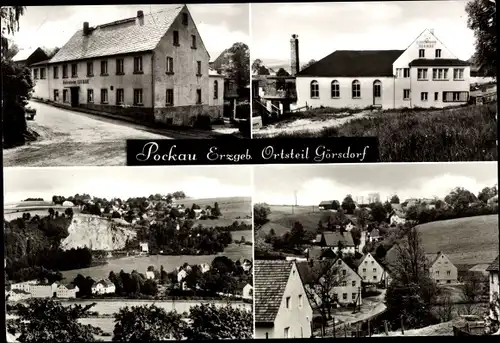 Ak Görsdorf Pockau im Erzgebirge Sachsen, Ferienheim Aufbau, Ortsansichten